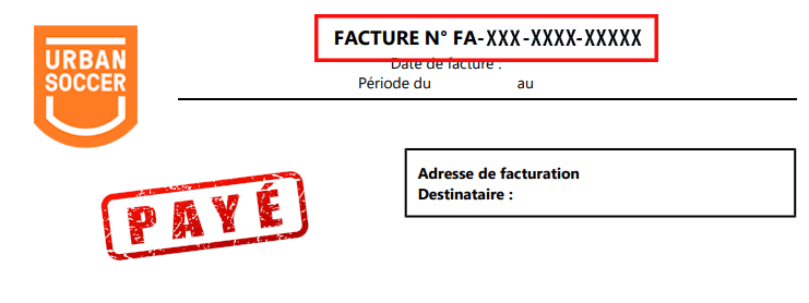 Facture UrbanPadel